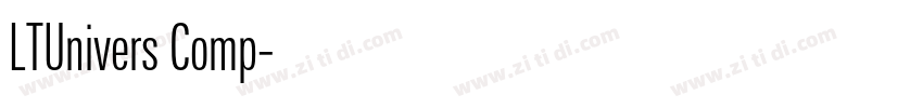 LTUnivers Comp字体转换